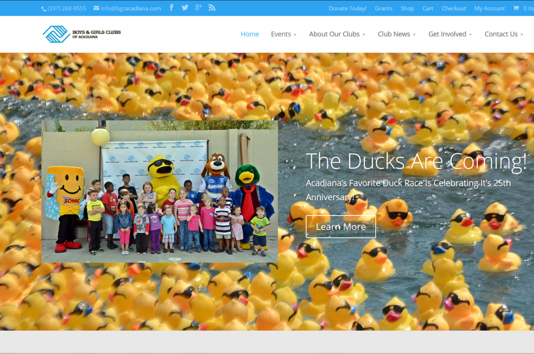 New Website For The Boys & Girls Clubs of Acadiana